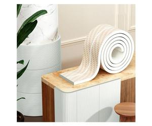 XPLKQXE Protectores Parachoques Borde Pared, Protector Pared Garaje, Relleno Espuma Prueba, Parachoques Adhesivo Prueba Agua, Funda Cojín Esquina Prueba Agua (Color : White-B, Tamaño : 2m)