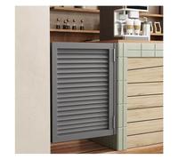 XPLKQXE Puerta Batientes Individual, Puerta Batiente De Madera Con Lamas Para Interiores, Puerta Batiente De Media Altura Con Cierre Automático Con Bisagras Y Herrajes(50x90cm(19.7x35.4in))