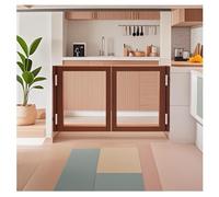 XPLKQXE Puertas Batientes Salones, Diseño De Doble Puerta Con Paneles De Acrílico Transparente, Puerta Batiente Con Cierre Automático, Incluye Bisagras Y Herrajes(140X110cm(55.1x43.3in))