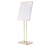 XPLKQXE Soporte Para Carteles Y Avisos, Pie Soporte Para Pósteres, Portátil Para Exteriores Señalización Con Base Pesada Pie Para Bodas Para Restaurantes(Gold,40x32x128cm/4pcs)
