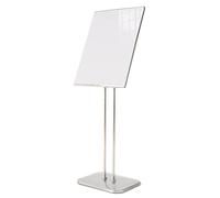 XPLKQXE Soporte Para Carteles Y Avisos, Pie Soporte Para Pósteres, Portátil Para Exteriores Señalización Con Base Pesada Pie Para Bodas Para Restaurantes(Silver,40x32x128cm/5pcs)
