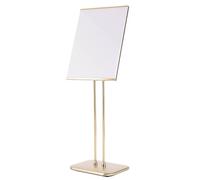 XPLKQXE Soporte Para Carteles Y Avisos, Pie Soporte Para Pósteres, Portátil Para Exteriores Señalización Con Base Pesada Pie Para Bodas Para Restaurantes(Gold,40x32x130cm/2pcs)