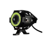 XPNSDU faro led para motocicleta Faro auxiliar LED universal para motocicleta, 1200 lúmenes, Angel Eyes U7, focos para motocicleta, accesorios para bicicleta(Green 1PCS)