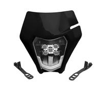 XPNSDU faro led para motocicleta Se Aplica A Placa De Faro LED Para Motocicleta KTM, Carenado De Enduro, EXC, MX, SX, Faro Delantero De Mecha, Piezas De Motocross, Supermoto(Black Light)