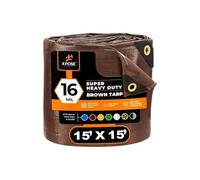 Xpose Safety Lona de Polietileno Resistente de 0,4 mm, Gruesa, Resistente al Agua, a los Rayos UV, a Prueba de putrefacción, desgarros y roturas, con Ojales y Bordes Reforzados