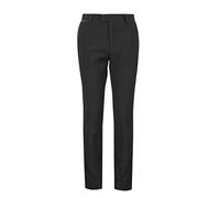 Xposed Pantalón de Esmoquin Negro para Hombre con Cinta de Raso Pantalón de Vestir con Parte Delantera Plana y Corte a Medida [TRS-TUXEDO-BLACK-34]