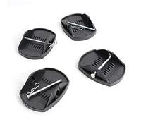 XPOtool Bases estabilizadoras para patas de caravana 4 piezas 180x145mm plataformas con pasador