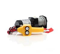 XPOtool Cabrestante eléctrico 907kg polipasto 12V cuerda de acero motor 1 CV vehículo remolque cable
