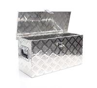 XPOtool Caja de aluminio con borde 60x25x30 cm para remolques y camiones almacenamiento resistente