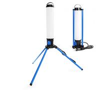 XPOtool Foco de trabajo columna luz LED exterior 150W 360° 15000 lúmenes obras enchufe poste lámpara