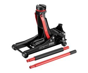 XPOtool Gato hidráulico de Perfil bajo 3 t con Bomba Doble, Altura de elevación 85-500 mm para elevar Coches y Otros vehículos Gato de maniobra Gato de Carretilla