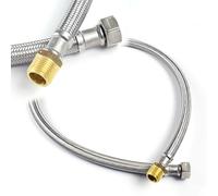 XPOtool Latiguillo 600mm DN8 macho 1/2" (20,95mm) y hembra 3/8" (14,95mm) acero inoxidable EPDM