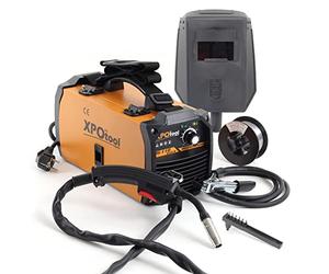 XPOtool MIG100 Soldadora Flux inversor Soldador sin Gas soldadora de Hilo autoprotegido con IGBT