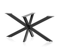 XPOtool Patas de Mesa de Acero Tipo araña 71x78x150cm Negro Marco de Metal Base de Mesa Industrial Muebles