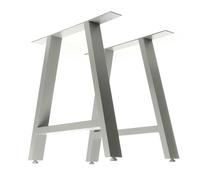 XPOtool Patas de Mesa Estilo Industrial Gris Acero Forma de A Juego de 2 Patas 70x72cm Marco de Metal