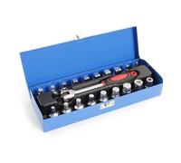 XPOtool Set Llaves para Servicio de Aceite 18 pzs. con carraca 3/8" para Tapones Drenaje de Aceite