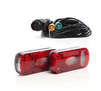 XPOtool Set luces traseras 2 piezas conexión T1 Iluminación remolque caravana, cable de 13 pines 5 m