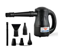 XPOWER Cyber Duster - Plumero de aire eléctrico para quitar el polvo, secar, inflar, soplar, detallar el coche, mantenimiento de la computadora, soplar hojas, motor de alto rendimiento, ecológico