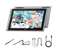 XPPen Artist 12 3rd Tableta Gráfica con Pantalla FHD 16K Niveles (Gris) | Tableta Gráfica Dibujo Digital Profesional de 12 Pulgadas con X4 Lápiz Chip Inteligente y 2 Diales y Soprte Plegable
