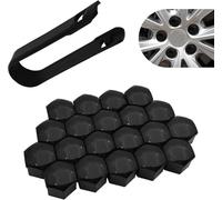XPQAYZTK 24 Piezas Tapones para Tuercas de Rueda de Coche para Jeep Grand Cherokee WK2 2011-2023, Cubiertas Hexagonales para Tuercas con Herramientas de Extracción, 19mm