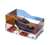 XPSHP25112 Tanque de Reptiles Caja de alimentación for Tortugas integrada con Pendiente Escalada, Escritorio doméstico Fácil Montaje