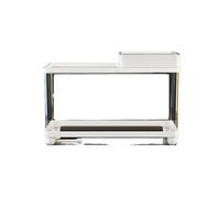 XPSHP25112 Tanque de Reptiles Plataforma de Escalada Cubierta for el hogar, Drenaje Inferior del Tanque alimentación Tortugas Fácil Montaje(Blanco)