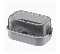 XPSHP25112 Tanque de Reptiles Sun Terrace Turtle Villa Caja de alimentación Hábitat Perfecto for Sus Mascotas acuáticas Fácil Montaje(Grey)