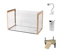 XPSHP25112 Tanque de Reptiles Tanque de cría Tortugas con Plataforma Secado al Sol paisajismo ecológico Fácil Montaje