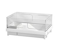 XPSHP25112 Tanque de Reptiles Tanque de cría Tortugas en casa con Plataforma Secado al Sol Fácil Montaje