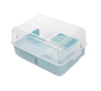 XPSHP25112 Tanque de Reptiles Tanque for Tortugas con Plataforma de Secado al Sol, Caja alimentación Doble Capa for Uso doméstico Fácil Montaje