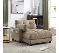 XPSSJMU Sofá nórdico de 2 plazas 174 × 72 × 82 cm - Tejido de lino fino, marco de madera maciza y patas de hierro resistentes, ideal para sala de estar