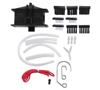 Xptieeck Kit de máquina de limpieza de cadena de motocicleta, herramienta limpiadora de engranajes para de motocicleta, dispositivo lubricante universal, color negro