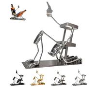 Xpwghap Skull Coke and Wine Bottle Stand,unny Metal Skull Skeleton Bar Decor,or Whiskey, Beer - Steampunk Style Beverage Display Stand for Home, Kitchen, Prank Gift for Adults-D