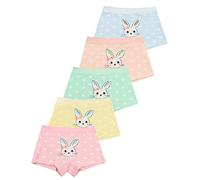 XPX Garment 5 Pack Bunny Kids Girls Bragas ropa interior llano 100% algodón pantalones 3-13 años