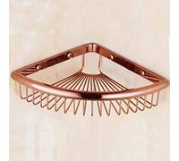 XQHD Estanteria Ducha Estanterías para Baño, Pared Montado Cobre Estantes Baño Pared Estante para Baño para Cocina,Rosegold