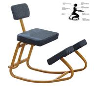 XQHD Silla De Rodillas ErgonóMica, para El Hogar Y La Oficina con Respaldo CorreccióN De La Postura Cojines Gruesos Y CóModos,Grey