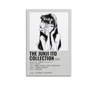 XQHMEP Junji Ito - Póster de pared para habitación, póster vintage decorativo para dormitorio, sala de estar, póster estético y elegante, 60 x 90 cm, estilo sin marco