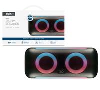 XQISIT Party Boom Box Altavoz Bluetooth 40W LED AUX Negro