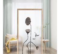 XQKXHZ Vinilos para Ventana de Privacidad Opaca,Película Decorativa para Ventanas con Patrón Floral,Película Electrostática Autoadhesiva para Hogar,Dormitorio,Baño,Cocina y Oficina,A,45x60cm