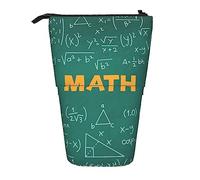 XqmarT Caja de lápices telescópica Impresa con Palabras de lección de matemáticas de teoría de Formas de fórmulas, portalápices con Cremallera Bolsa de Maquillaje Bolsa de lápiz Bolsa de Pluma