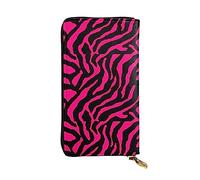 XqmarT Zebra Tiger Leopard Pink Carteras Cartera de Gran Capacidad para Hombres y Mujeres Carteras Tarjeta de crédito Cartera de Cuero de Microfibra
