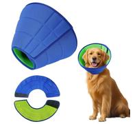 XQMMGO Cono suave para perro después de la cirugía, collar de recuperación de mascotas de malla transpirable, collares Buster para perros y gatos, cono isabelino ajustable para evitar heridas por