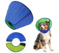 XQMMGO Cono suave para perro después de la cirugía, collar de recuperación de mascotas de malla transpirable, collares Buster para perros y gatos, cono isabelino ajustable para evitar heridas por