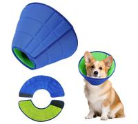 XQMMGO Cono suave para perro después de la cirugía, collar de recuperación de mascotas de malla transpirable, collares Buster para perros y gatos, cono isabelino ajustable para evitar heridas por