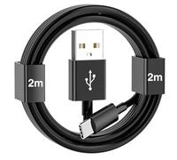 XQO Cable de carga para GoPro Hero 13 de 2 m, cable de carga rápida USB C a USB compatible con GoPro Hero 13/12/11/10/9/8/7 plateado/7 blanco/6/5 Session/Hero Max, cargador de datos para cámara