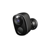 Xqscvqwfa Cámaras de seguridad inalámbricas para exteriores 2K 3MP, cámara WiFi alimentada por batería, proyector de sirena de movimiento AI, visión nocturna a color, IP66 resistente al agua (BW4-B
