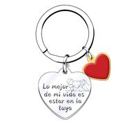 XQXQXZ Llavero de Pareja Personalizado - Regalo Original para Novios, Casa, San Valentín y Aniversario (4)
