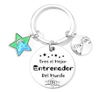 XQXQXZ Llavero de Regalo para Entrenador, Mensaje Inspirador en Español, Regalos para Entrenadores, Profesores, Regalo del día del Maestro (2)