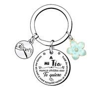 XQXQXZ Llavero para Mujer Regalo Familiar Colgante con Grabado Traté de Encontrar el Regalo Para Ti Pero ya Me Tienes Para Hermana Hija Mamá, madrina,tía, abuela, hija, llavero de regalo (3)