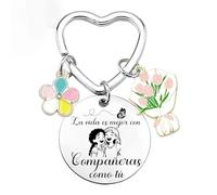 XQXQXZ Regalo Amigos, llaveros de amistad,Regalo Amiga,Llaveros Para Amigas,Hermanas Llaveros,Tu Mejor Amiga Regalo, Amigas Regalos de Cumpleaños,Regalo Graduación,Regalo Amigas Navidad